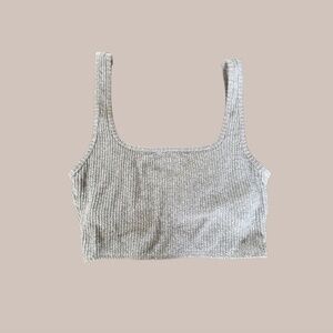 Abercrombie & Fitch | Waffle Lounge Bra Top – Grey (Size XS)
